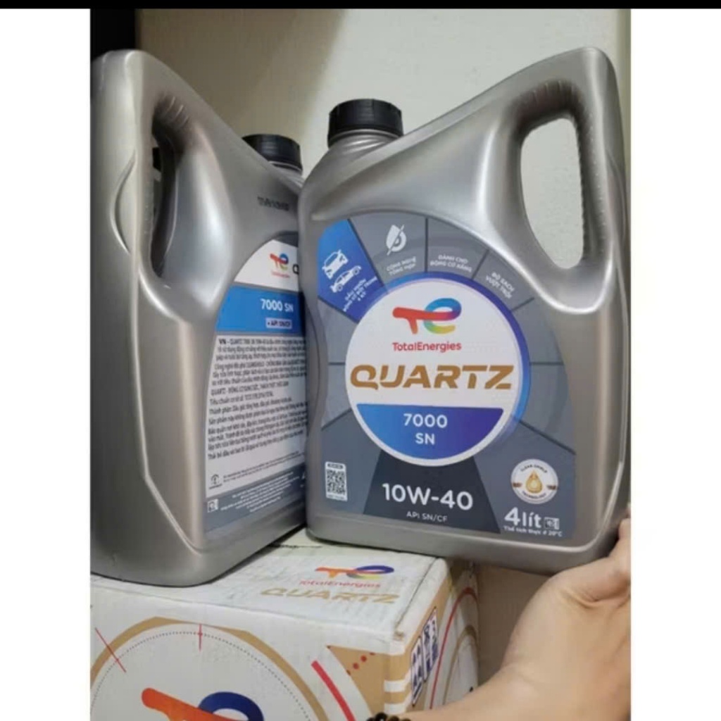 Nhớt Total Quartz 7000 10W40 (4 lít) - Dầu nhớt Total - động cơ xăng