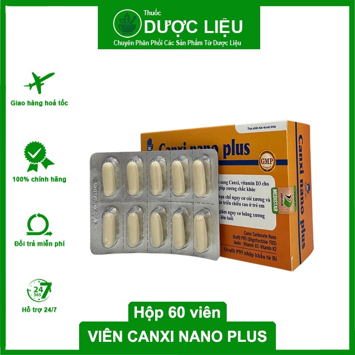 Canxi Nano Plus - Bổ xung canxi và Vitamin D3 cho xương chắc khoẻ