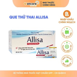 [CHÍNH HÃNG - CHE TÊN] Que Thử Thai HCG Allisa Traphaco Đạt chuẩn xuất sang Châu Âu Nhanh Chính Xác