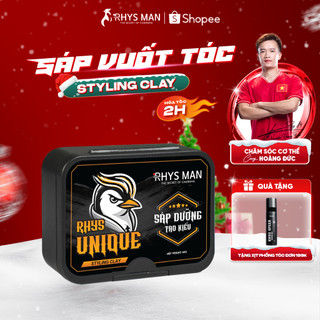  Sáp vuốt tóc tạo kiểu Rhys Man bản Clay không gây bết tóc tạo phồng giữ nếp suốt 12h 