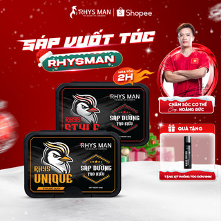  Sáp vuốt tóc tạo kiểu Rhys Man bản Clay Pomade giúp dưỡng tóc tạo độ phồng giữ nếp 