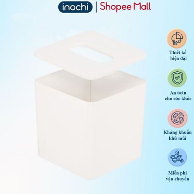 Hộp đựng khăn giấy inochi. Thiết kế nhẹ, dễ sử dụng, không ố màu, hộp khăn giấy tiện dụng nhà bếp
