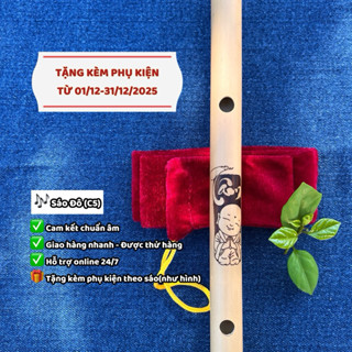  Sáo Trúc Đô  C5  - Khắc Tranh Chữ Tâm - Cam Kết Chuẩn Âm - Giao Hàng Nhanh - Được Thử Hàng 