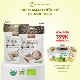  Hạt diêm mạch Quinoa hữu cơ C'Lavie 200gr - không biến đổi gen 