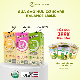  Sữa gạo hữu cơ 4Care Balance 180ml 