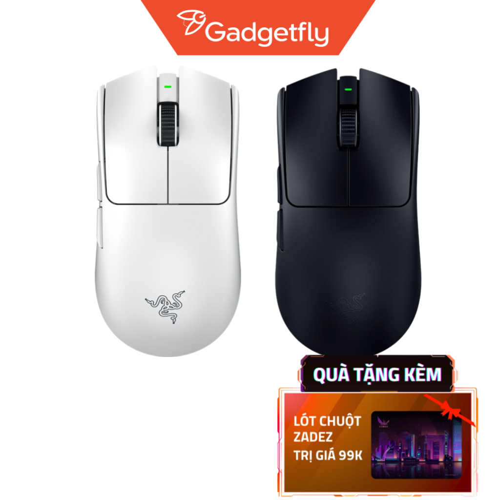 Chuột Gaming Razer Viper V3 Pro Không Dây | Form Đối Xứng | Siêu Nhẹ | Polling 8K Hz | DPI 35K | Swi