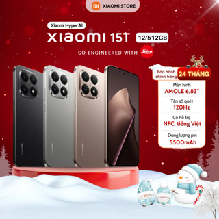  Điện Thoại Thông Minh Xiaomi 15T 12 512GB - Bản Quốc Tế - Bảo Hành Chính Hãng 24 Tháng 