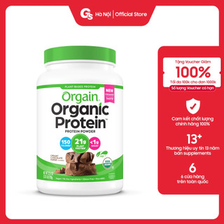  Bột thực vật hữu cơ Orgain Organic Protein nhập khẩu Mỹ hỗ trợ ăn kiêng giảm cân tập gym Gymstore 
