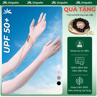  Găng tay chống nắng cao cấp Unipalm Air S5 dáng ống dài chống Tia UV UPF50+ vải lụa băng mát lạnh 