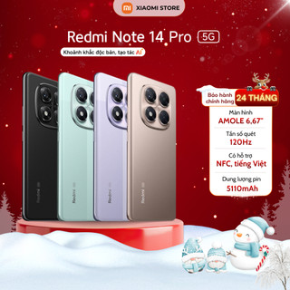  Điện Thoại Xiaomi Redmi Note 14 Pro 5G 8 256GB - 12 512GB - Chính Hãng BH 24 Tháng   Nguyên Seal   