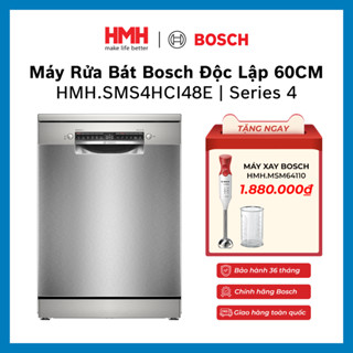   CHÍNH HÃNG  Máy Rửa Bát Bosch Độc Lập 60 cm HMH.SMS4HCI48E 