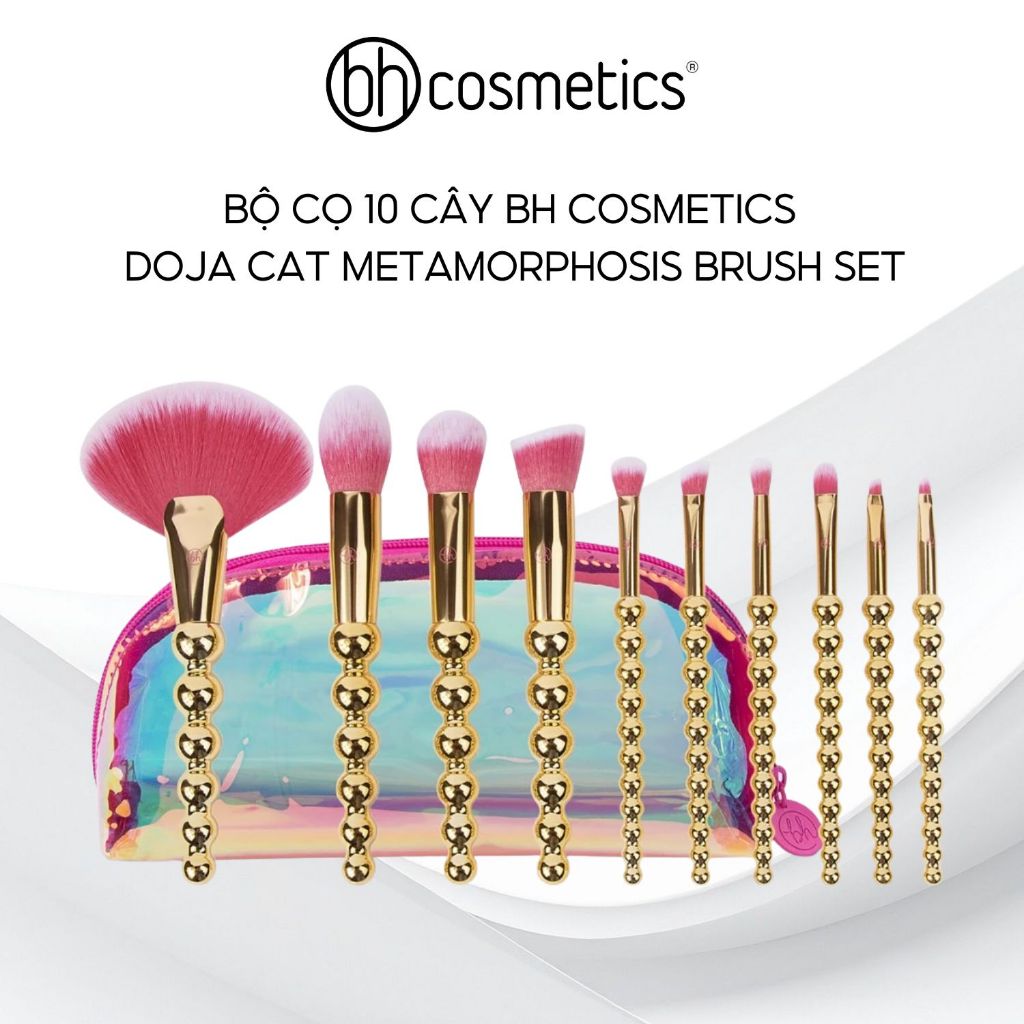 Bộ Cọ Makeup BH Cosmetics Doja Cat Metamorphosis 10 Piece Brush Set With Bag