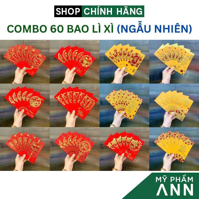 Bao Lì Xì Tết - Combo 100 Bao Lì Xì Tết Bính Ngọ 2026 - Phong Bao Lì Xì Tết Giá Rẻ Mẫu Đẹp