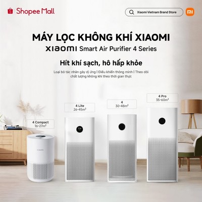 Máy Lọc Không Khí Xiaomi Mi Air Purifier 4 Compact/ 4 Lite/ Gen 4 - Sạch Bụi Mịn PM2.5