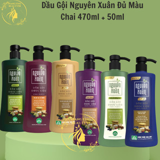  Dầu Gội Nguyên Xuân Đủ Màu Chai 470g   Khuyến mại 50g dung tích chai giá không đổi  