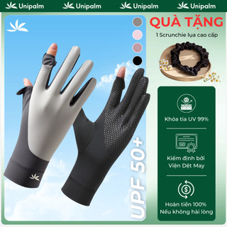  Găng tay chống nắng UPF50+ Unipalm Air S4  vải lụa băng mềm mại dịu mát chống tia UV 