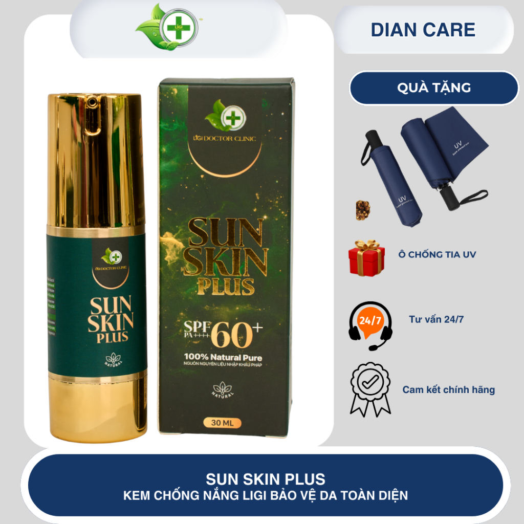 [ CHÍNH HÃNG DR LIGI ] Kem chống nắng Ligi bảo vệ da toàn diện mẫu mới tặng 01 Ô chống tia UV