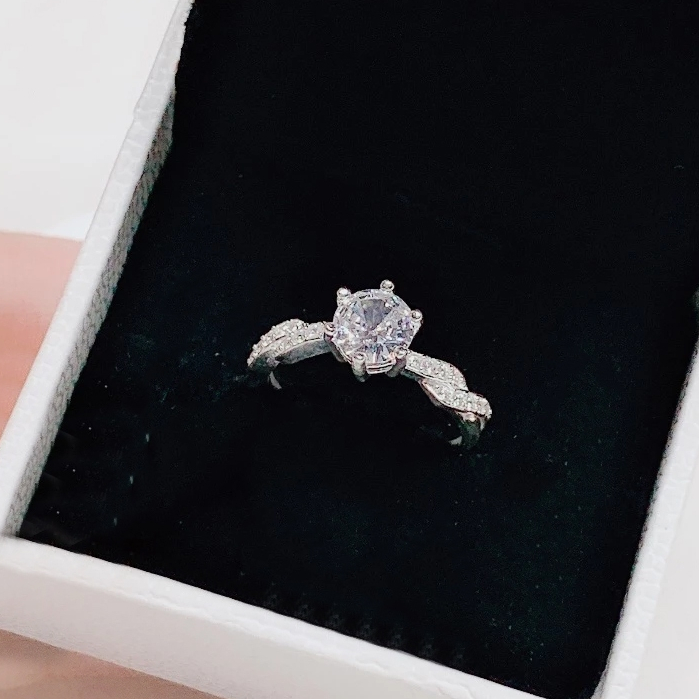 Nhẫn bạc PMJ nhẫn nữ xoắn gai cách điệu tinh tế S925 dày dặn PMJSM0714N Phuc Minh Jewelry