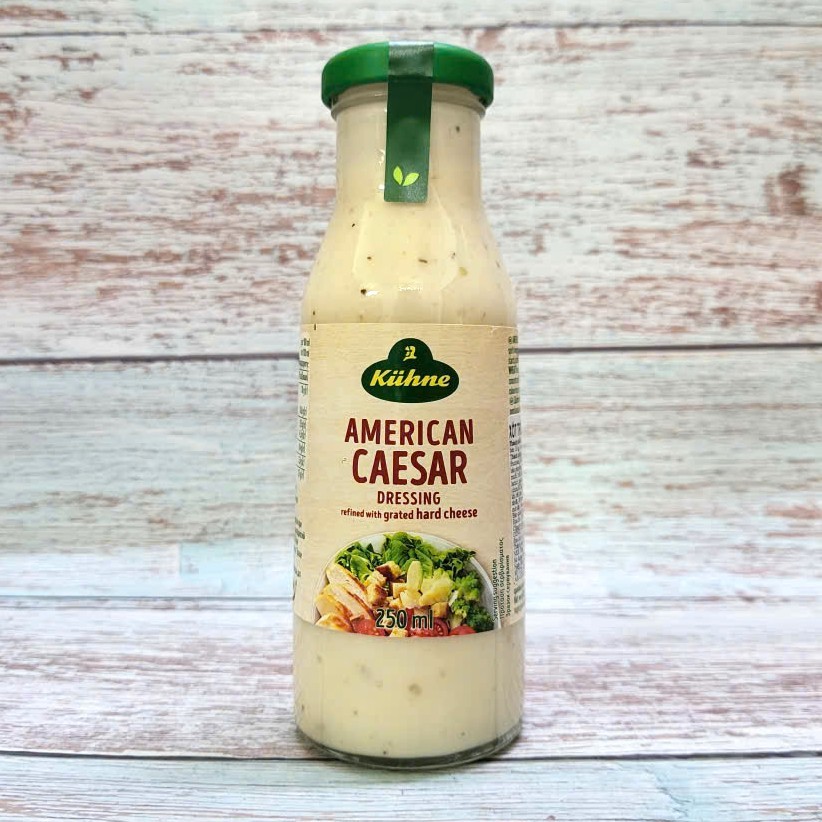 KUEHNE ++ chai CAESAR 250ml ++ SỐT TRỘN SALAD KIỂU MỸ American Caesar Dressing with Grated Hard Chee