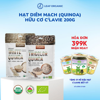  HẠT DIÊM MẠCH QUINOA TRẮNG VÀ QUINOA 3 MÀU HỮU CƠ C'LaVie 200g - 💯tự nhiên không biến đổi gen 
