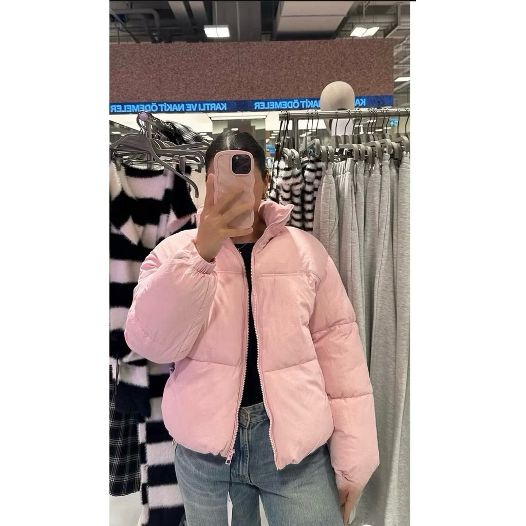 Áo Phao Trần Bông Nữ Bershka Puffer Jacket( Chính Hãng )