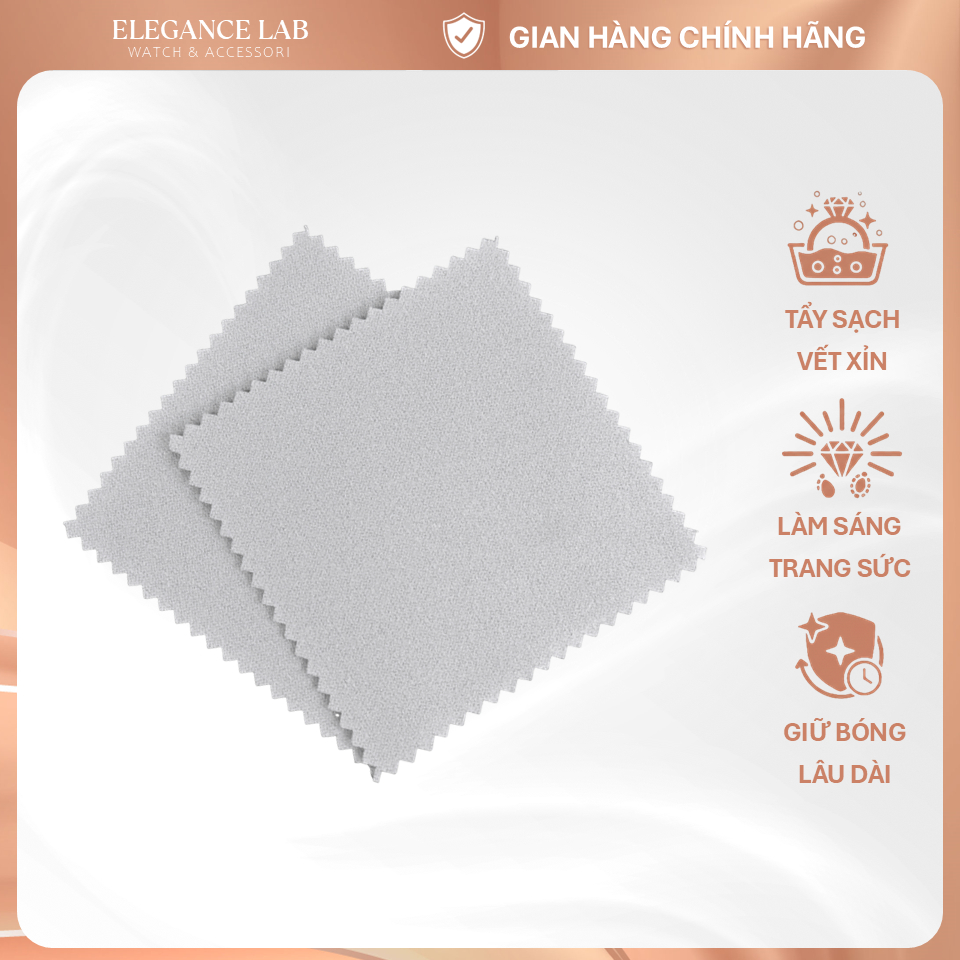 Vải Lau Chuyên Dụng Dành Cho Trang Sức Nhẫn - Vòng Bạc Cao Cấp Giúp Làm Sáng Nhanh Như Mới