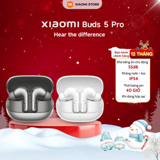  Tai Nghe Bluetooth Xiaomi Buds 5 Pro Khử Tiếng Ồn Chủ Động - Âm thanh Harman - Bảo hành 12 tháng 