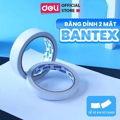 Băng Dính 2 Mặt Deli Băng Keo Đa Năng Keo Dán Siêu Dính Dán Mọi Vật Dụng Trang Trí Đồ Thủ Công