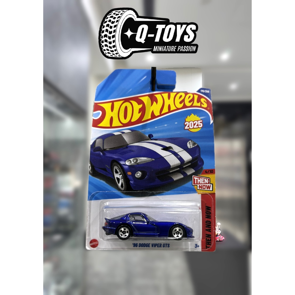 qtoys Xe mô hình Hot Wheels '96 Dodge Viper GTS tỉ lệ 1:64 - Basic CASE J 2025