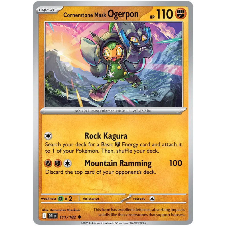 Pokemon TCG - Cornerstone Mask Ogerpon - Uncommon - 111/182 - DRI