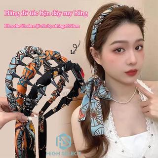 Băng đô ruy băng mới, băng đô sóng trước và sau cho nữ, phụ kiện tóc tết kiểu cổ điển, kẹp tóc thanh lịch