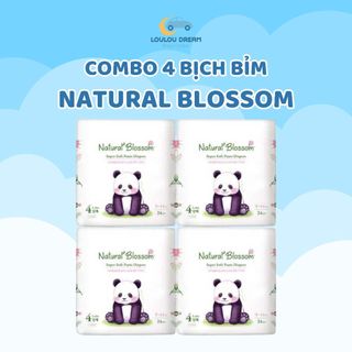  1 thùng 4 bịch bỉm tã Natural Blossom 