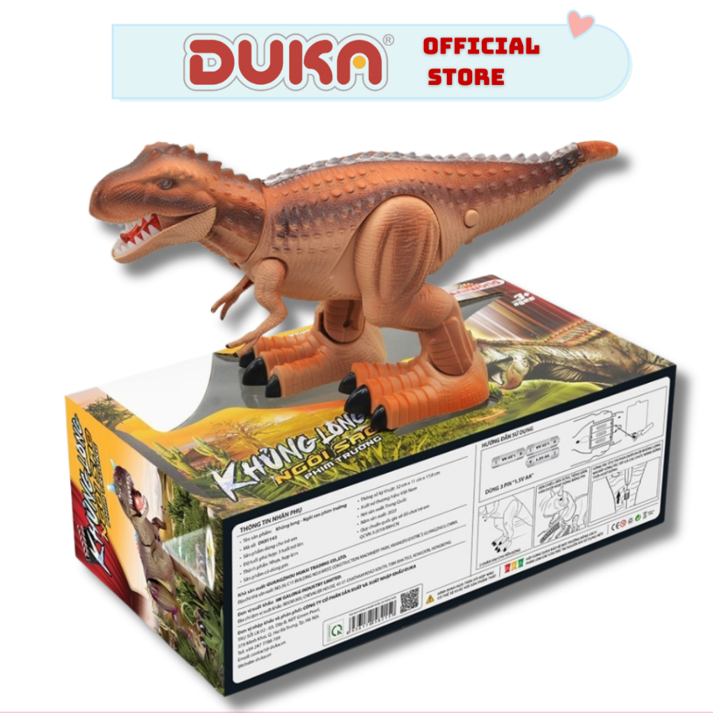 Đồ Chơi Duka: Khủng Long Đồ Chơi Ngôi Sao Phim Trường – Mô Hình Khủng Long Cho Bé_DK81143
