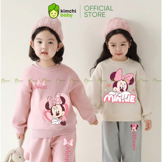   12-30kg  Đồ bộ bé gái Hello Kitty nỉ bông cao cấp KAMSAMITA form thụng Hàn xẻng vải nỉ lót bông cotton premium 