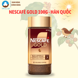  Cà phê hòa tan Nescafe Gold 100g - Nhập khẩu Hàn Quốc 