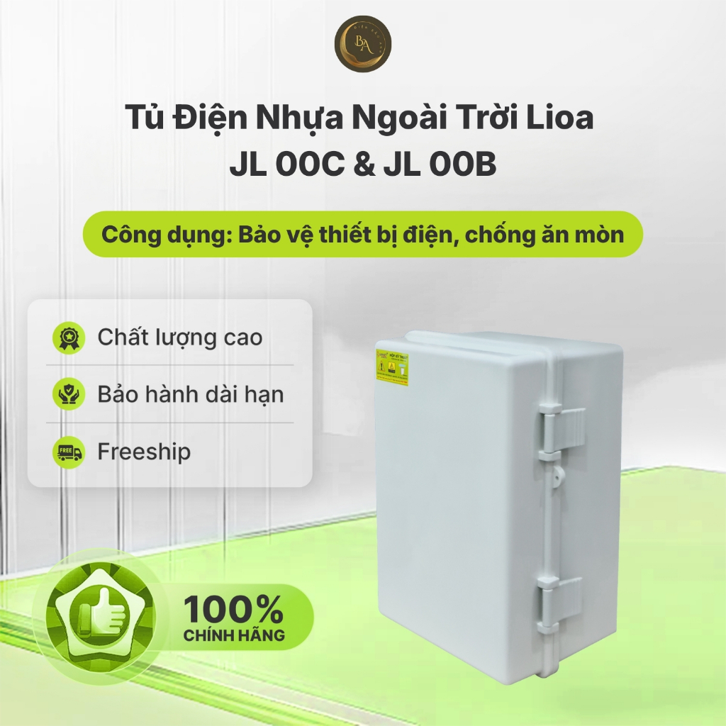 Tủ điện nhựa ngoài trời Lioa JL 00C (loại lớn) & JL 00B (loại nhỏ) Tủ điện chống nước
