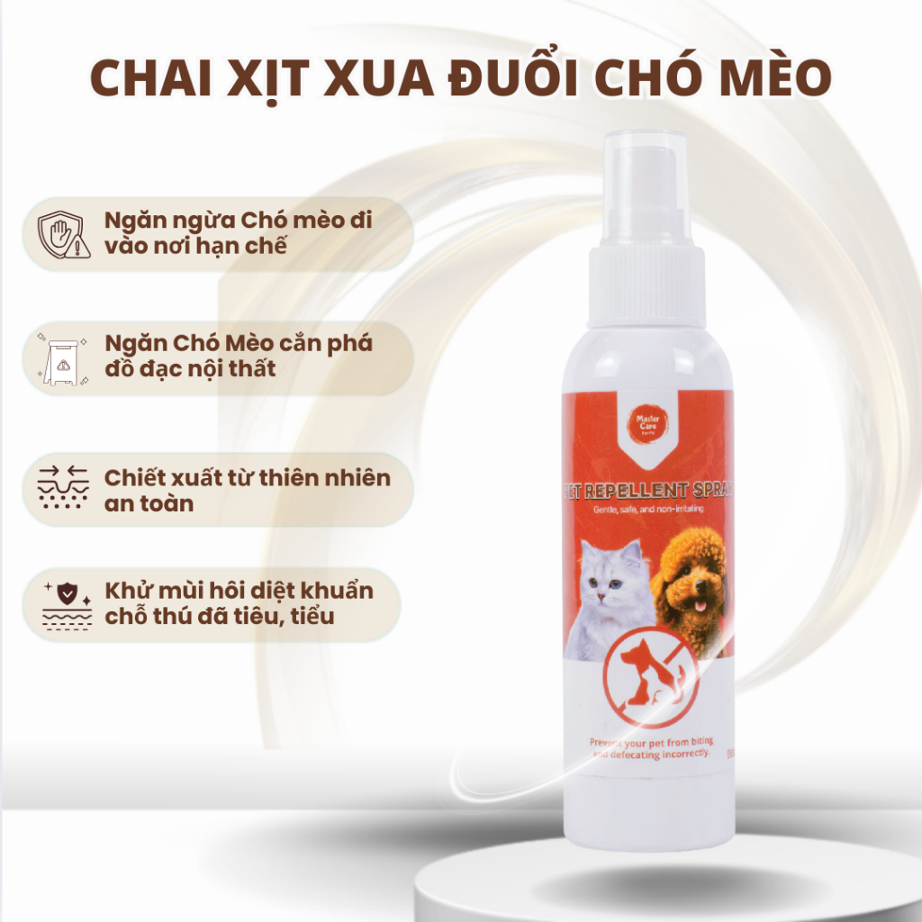 Xịt Xua Đuổi Cho Chó Mèo MASTERCARE Ngăn Ngừa Cắn Phá Đồ Đạc Xua Đuổi Chó Dữ An Toàn Hiệu Quả