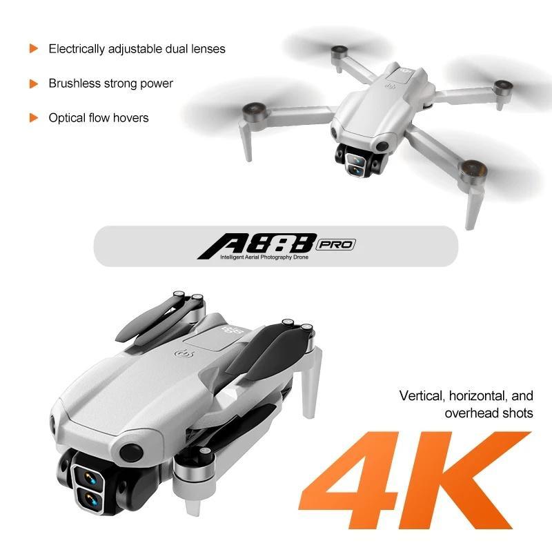 Flycame A888 PRO - Drone 4K Camera Kép, Động Cơ Không Chổi Than, Định Vị Quang Học Treo Cố Định,flyc