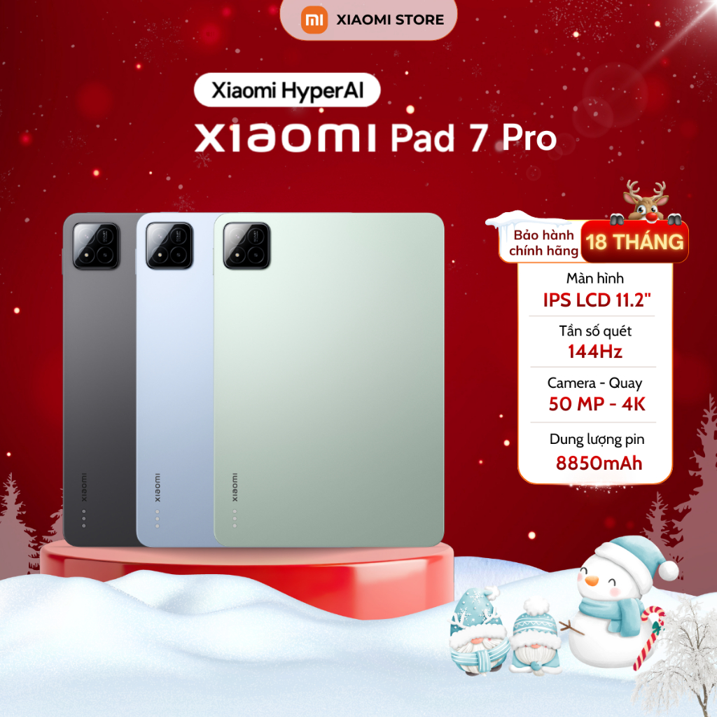 Máy tính bảng Xiaomi Pad 7 Pro 8/256GB - 12/512GB Hàng chính hãng bảo hành 18 tháng (Nguyên seal) | BigBuy360 - bigbuy360.vn