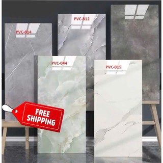  freeship COMBO 100 tấm miếng dán tường phủ nhựa PVC 3D kích tấc 60x30cm tráng nhôm mặt sau xốp dán ốp tường pvc 