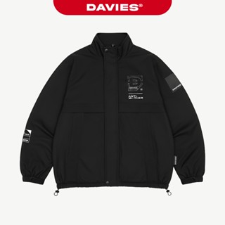  Áo khoác dù 2 lớp DAVIES nam nữ màu đen kháng nước Forest Jacket| D30-AK7 