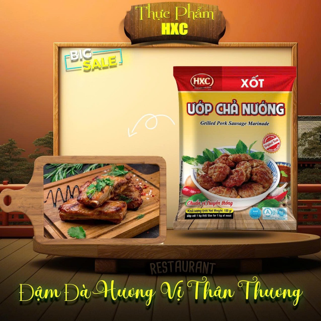 Gói Nước cốt, nước xốt  Bún Phở Cô Đặc HXC, thơm ngon chuẩn vị nhà hàng, đầy đủ gia vị và thảo mộc