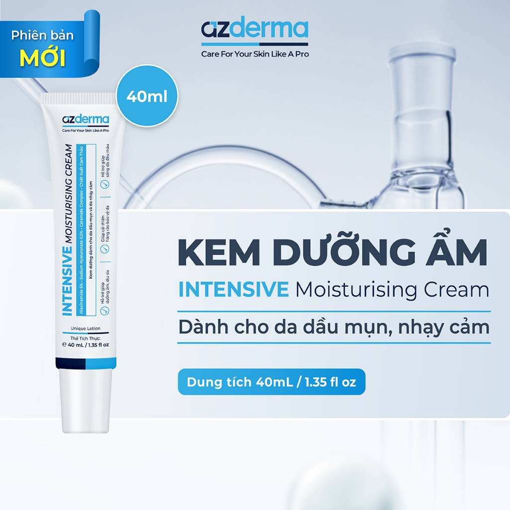 Kem dưỡng ẩm cải thiện hàng rào da Intensive Moisturising Cream Azderma 40ml