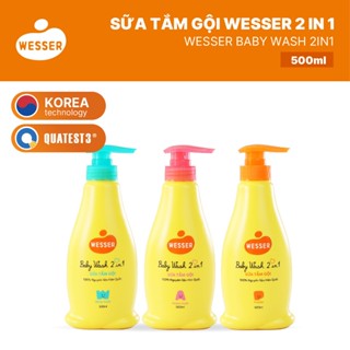 Sữa tắm gội WESSER 2 in 1 500ml [ BAO BÌ MỚI ]