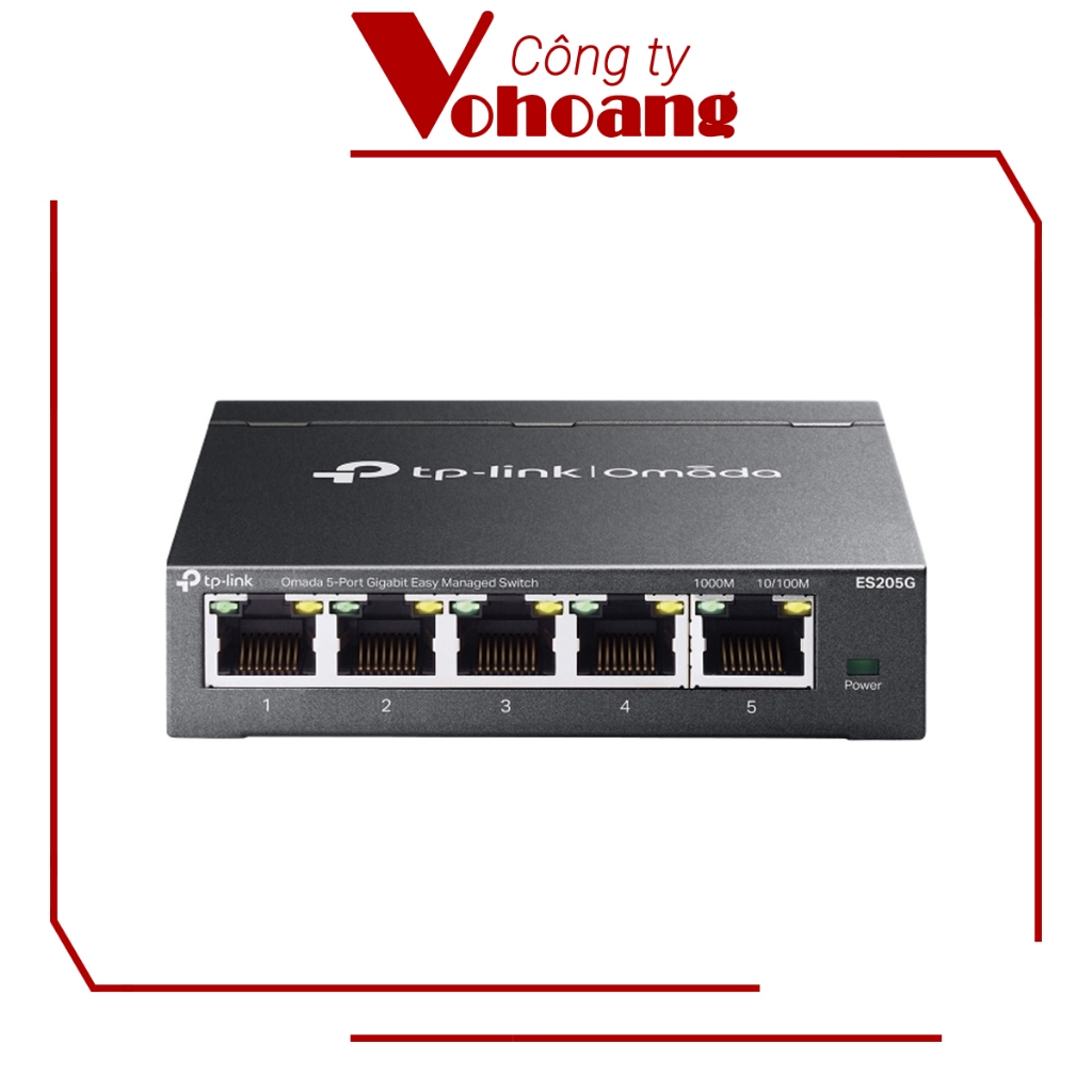 Switch Doanh Nghiệp TP-Link Omada ES205G 5-Port Gigabit Quản Trị qua Cloud, dễ dàng cài đặt triển kh