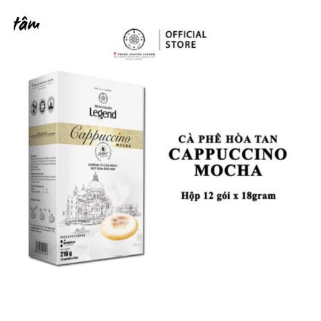 Trung Nguyên Coffee Cappuccino Mocha - Cà Phê Sữa Hòa Tan Hương Mocha Thơm Béo 12 Gói