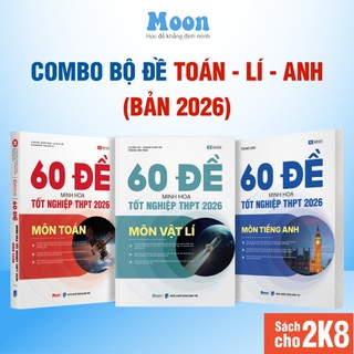  Sách luyện đề minh hoạ ôn thi THPT môn toán lý anh Bộ đề trắc nghiệm khối A1 -  Moonbook 