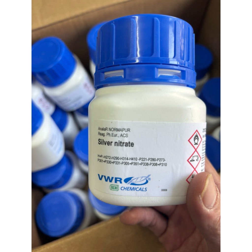Silver Nitrate AgNO3 99,8-100.5% chai 25gram