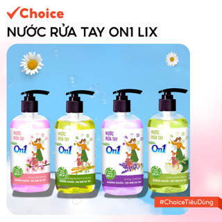   Choice  Nước Rửa Tay On1 Lix FM2-0552-55 An Toàn Dịu Nhẹ Hương BamBoo Sakura Lavender Táo 500ml 