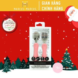  Bộ thìa nĩa ăn dặm cho bé Easy Grip Marcus & Marcus từ 3 tuổi - Pokey 